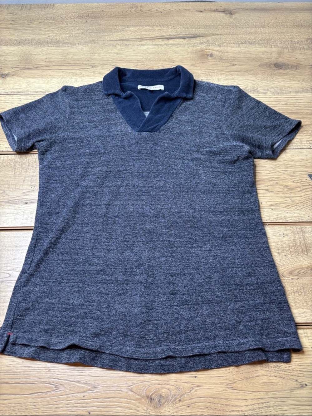 Men’s Orlebar Brown Navy Terry  Polo Size Medium